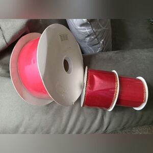3 Rolls of RED Velvet Ribbon